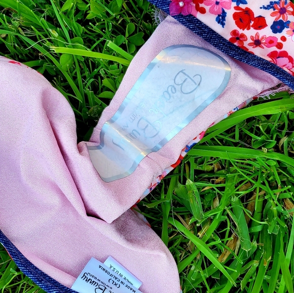 🌹NWT🌹 {XL set} Lay Your Love On Me Floral Pink Red Swimsuit - Picture 7 of 8